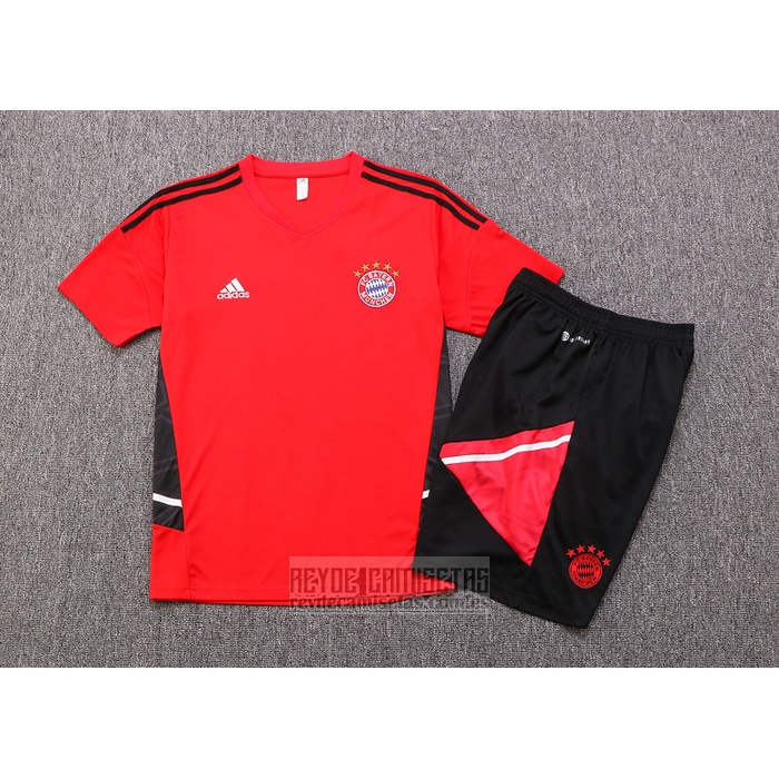 Chandal del Bayern Munich Manga Corta 2022-2023 Rojo - Pantalon Corto